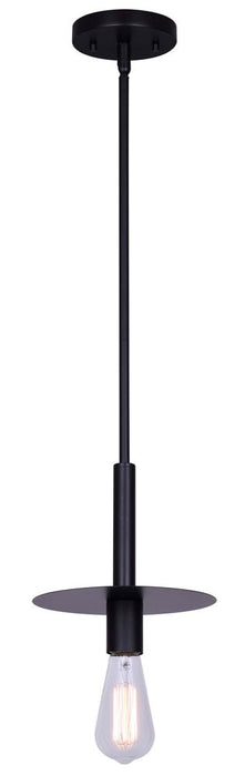 Canarm IPL696B01BK One Light Pendant, Black