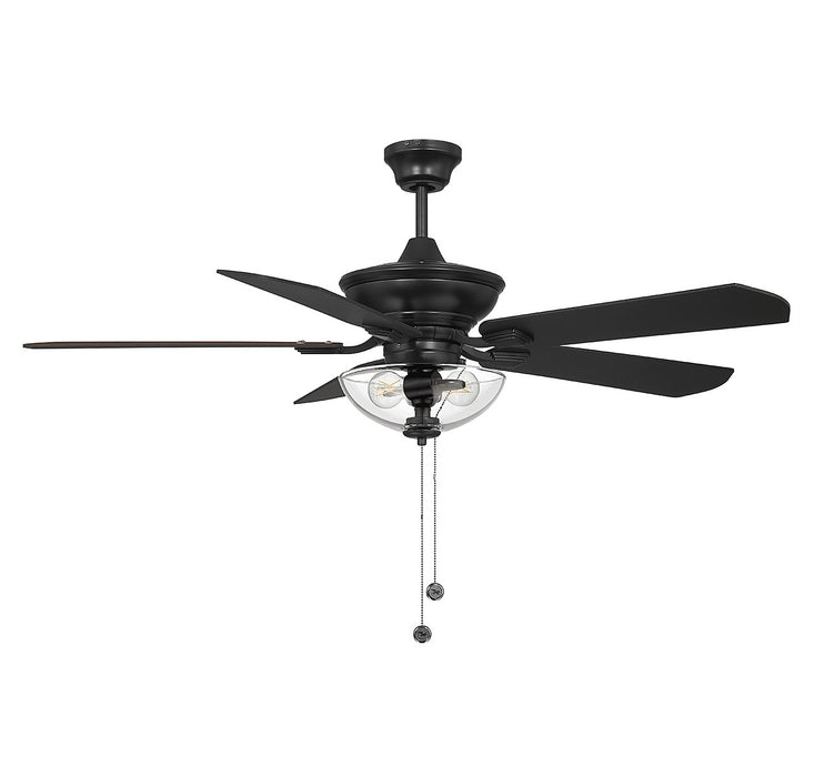 Meridian M2026MBKRV 52" Outdoor Ceiling Fan, Matte Black