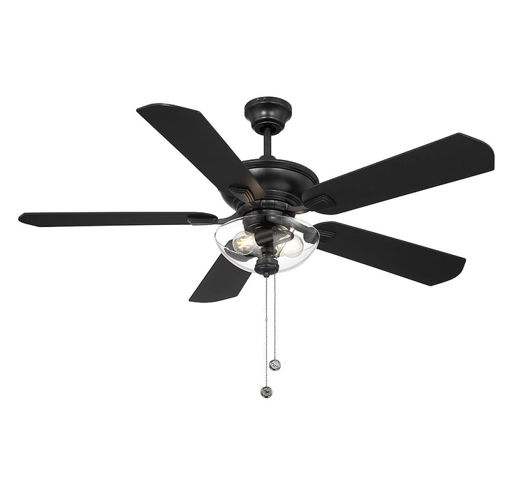 Meridian M2026MBKRV 52" Outdoor Ceiling Fan, Matte Black