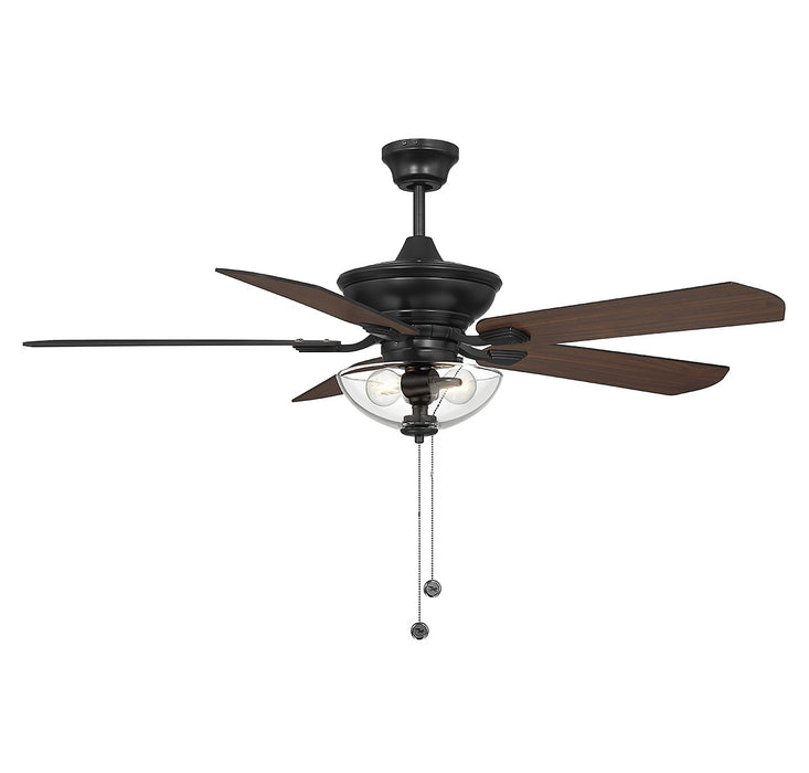 Meridian M2026MBKRV 52" Outdoor Ceiling Fan, Matte Black