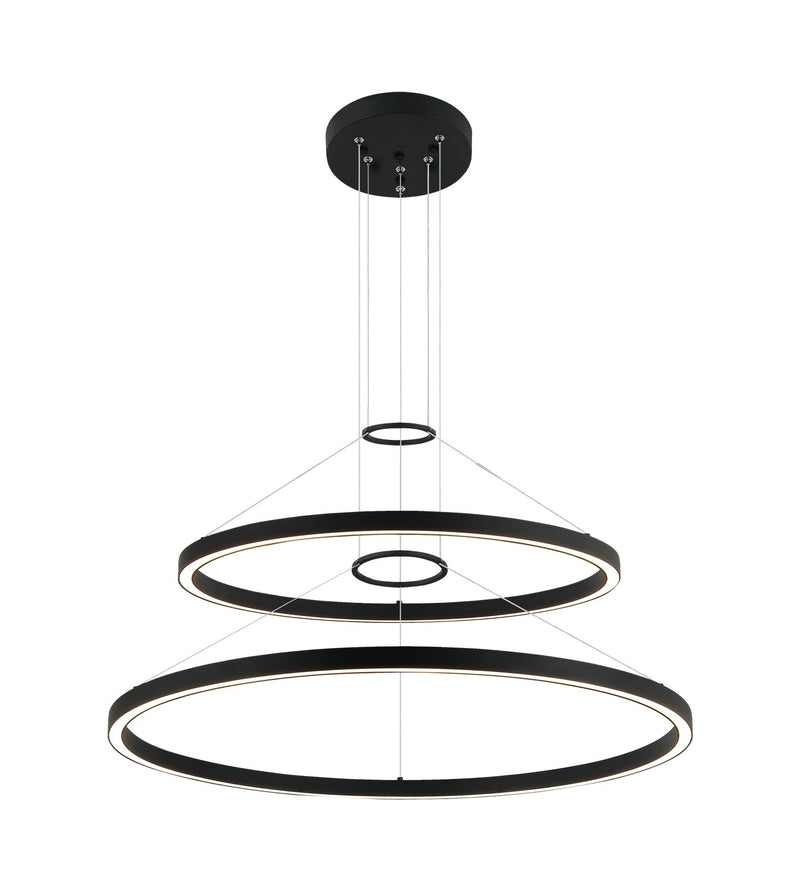 Matteo Lighting C30856MB LED Chandelier, Matte Black