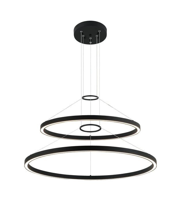 Matteo Lighting C30856MB LED Chandelier, Matte Black