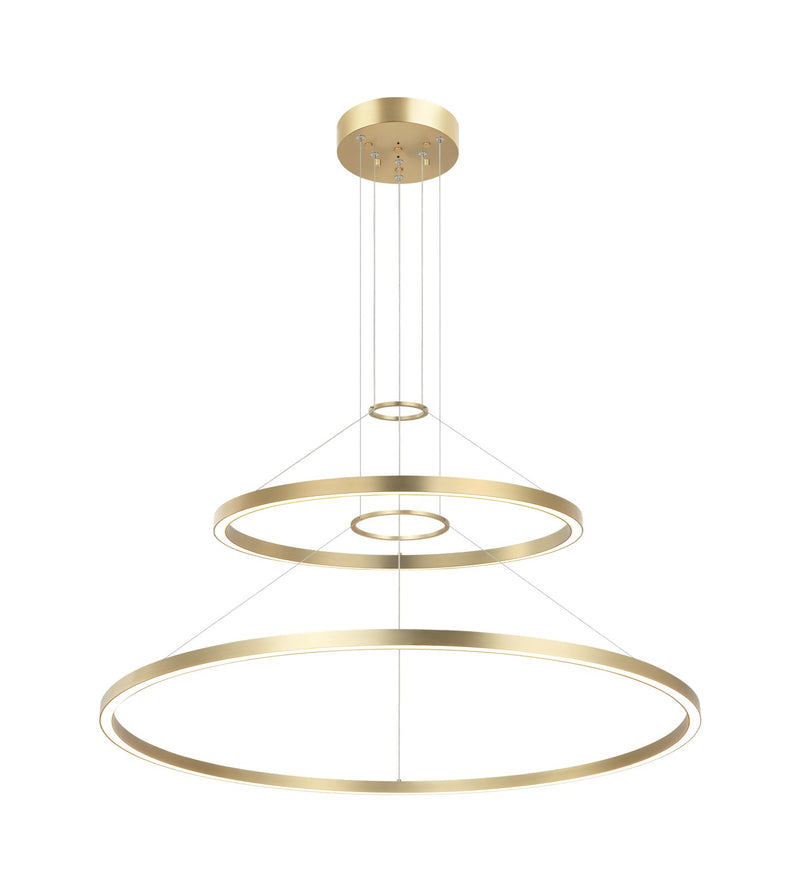 Matteo Lighting C30864BG LED Chandelier, Brushed Gold