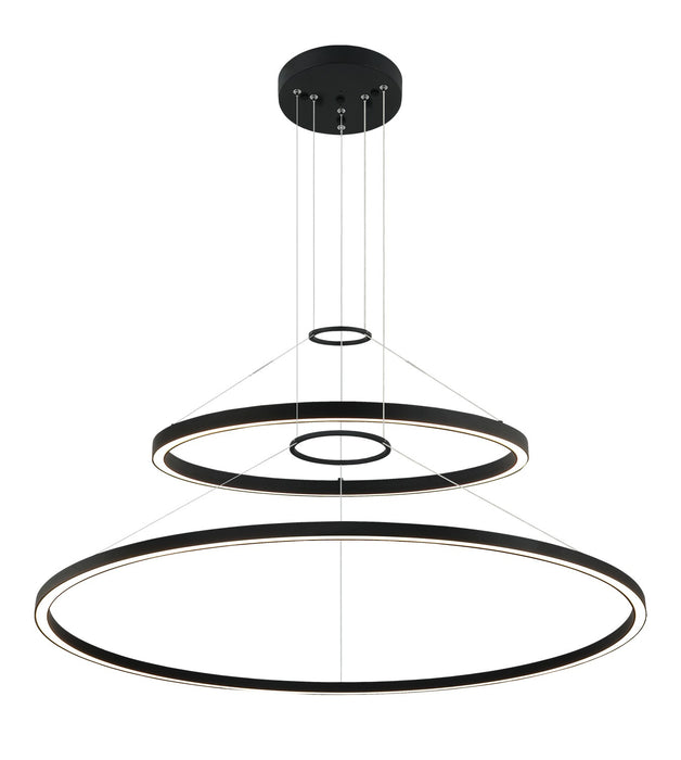 Matteo Lighting C30864MB LED Chandelier, Matte Black