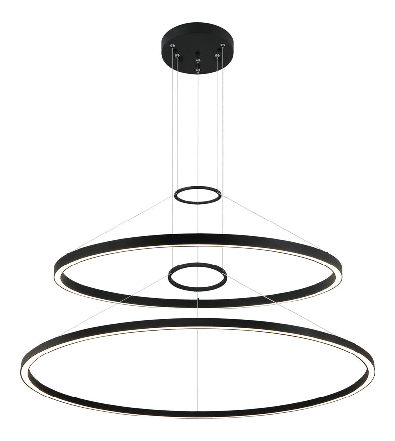 Matteo Lighting C30872MB LED Chandelier, Matte Black