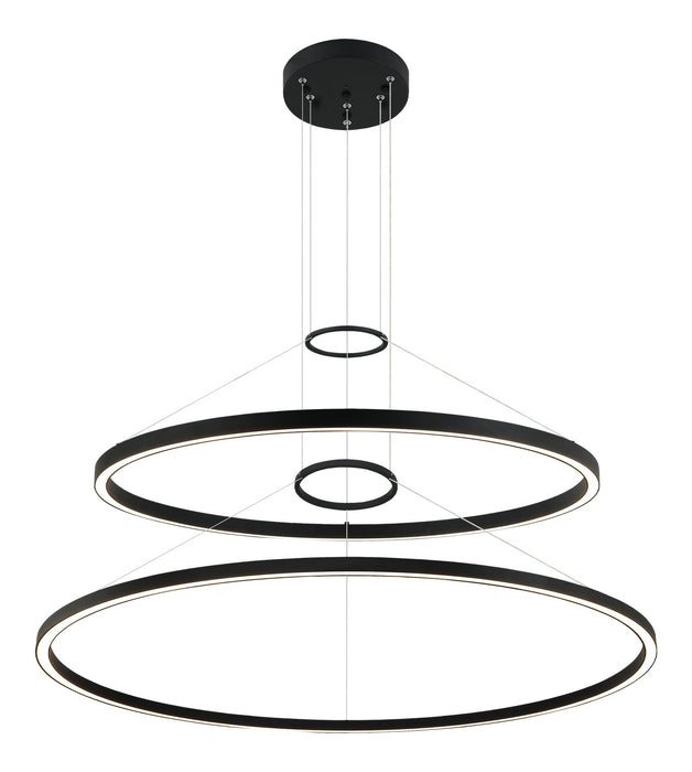 Matteo Lighting C30872MB LED Chandelier, Matte Black