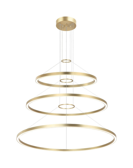 Matteo Lighting C30896BG LED Chandelier, Brushed Gold