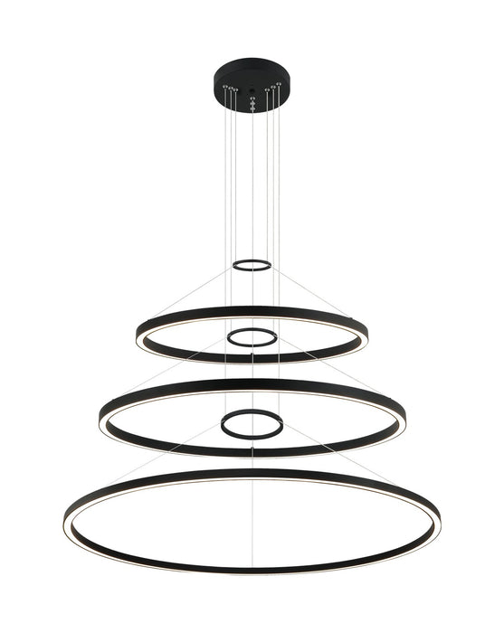 Matteo Lighting C30896MB LED Chandelier, Matte Black
