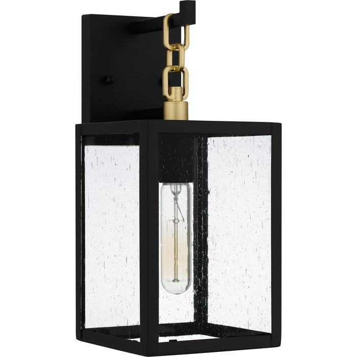 Quoizel ANC8406MBK One Light Outdoor Wall Mount, Matte Black