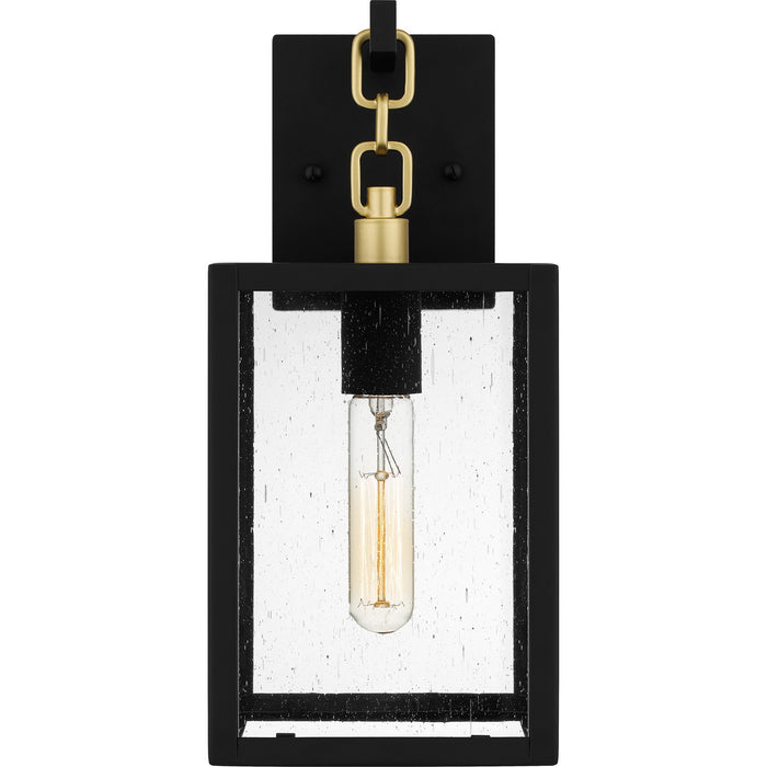 Quoizel ANC8406MBK One Light Outdoor Wall Mount, Matte Black