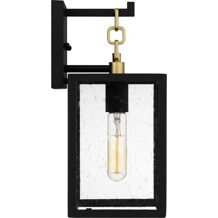 Quoizel ANC8406MBK One Light Outdoor Wall Mount, Matte Black