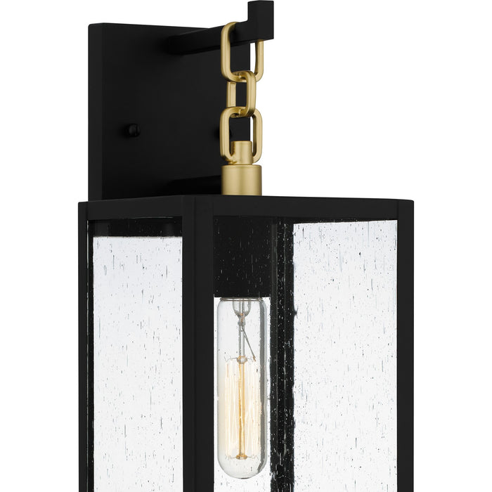 Quoizel ANC8406MBK One Light Outdoor Wall Mount, Matte Black