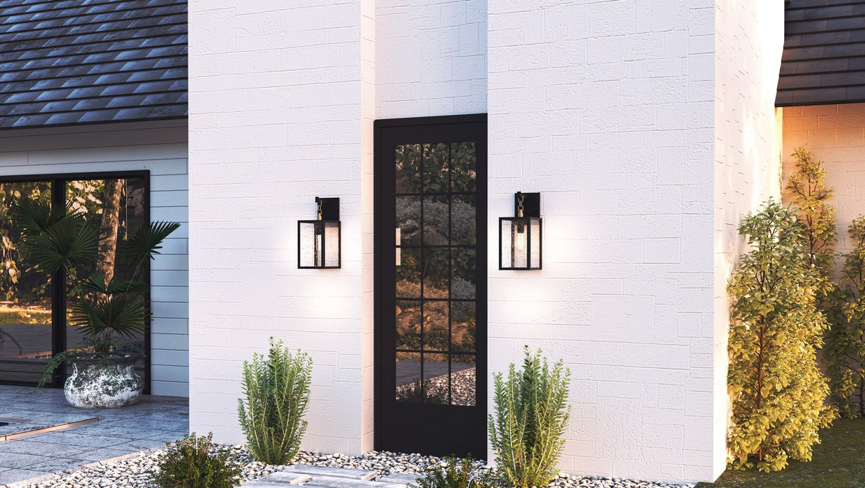 Quoizel ANC8406MBK One Light Outdoor Wall Mount, Matte Black