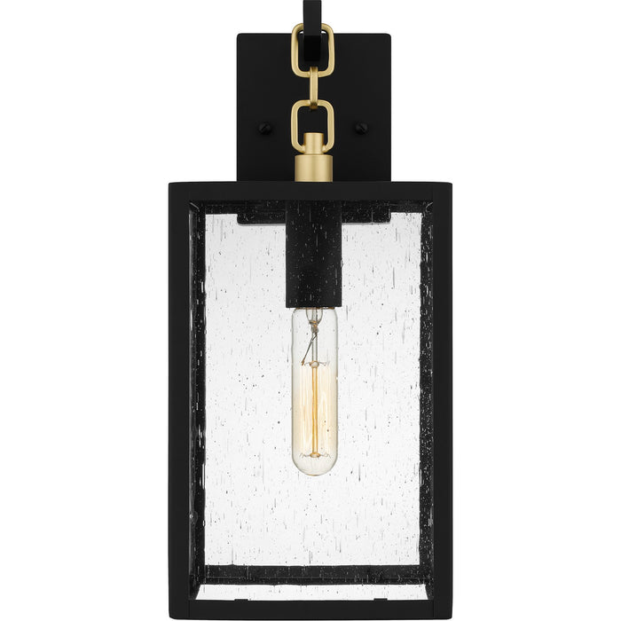 Quoizel ANC8407MBK One Light Outdoor Wall Mount, Matte Black
