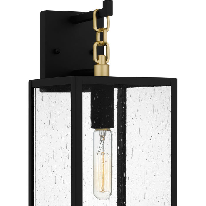 Quoizel ANC8407MBK One Light Outdoor Wall Mount, Matte Black