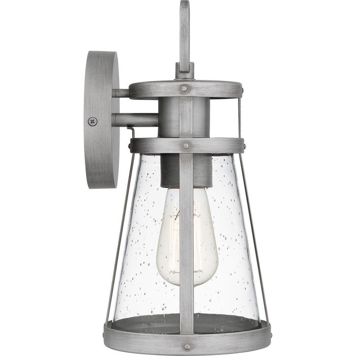 Quoizel BAB8406ABA One Light Outdoor Wall Mount, Antique Brushed Aluminum