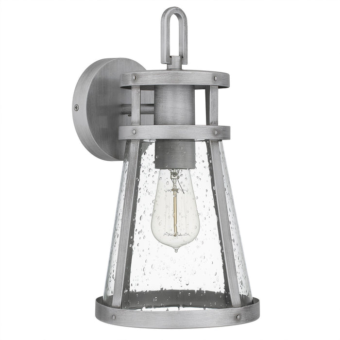 Quoizel BAB8408ABA One Light Outdoor Wall Mount, Antique Brushed Aluminum