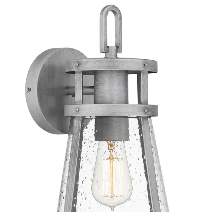 Quoizel BAB8408ABA One Light Outdoor Wall Mount, Antique Brushed Aluminum