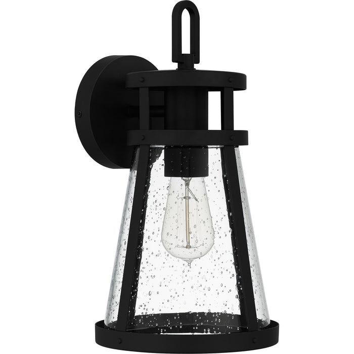 Quoizel BAB8408MBK One Light Outdoor Wall Mount, Matte Black
