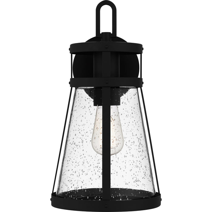 Quoizel BAB8408MBK One Light Outdoor Wall Mount, Matte Black