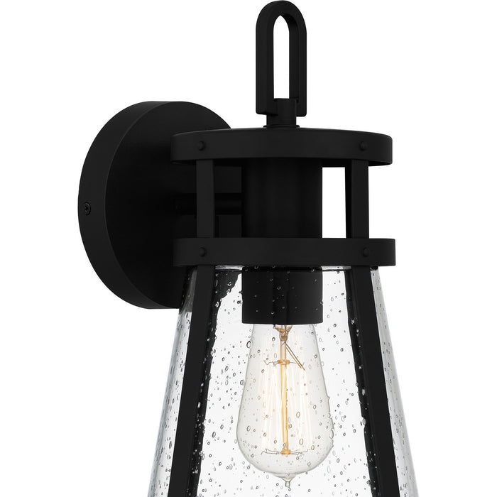 Quoizel BAB8408MBK One Light Outdoor Wall Mount, Matte Black