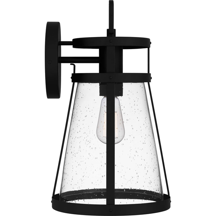 Quoizel BAB8409MBK One Light Outdoor Wall Mount, Matte Black