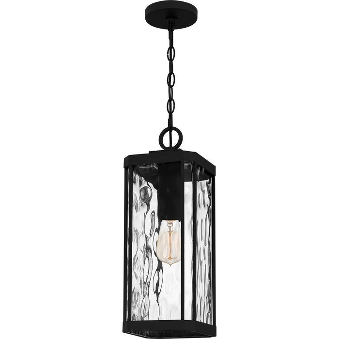Quoizel BCR1907MBK One Light Outdoor Hanging Lantern, Matte Black