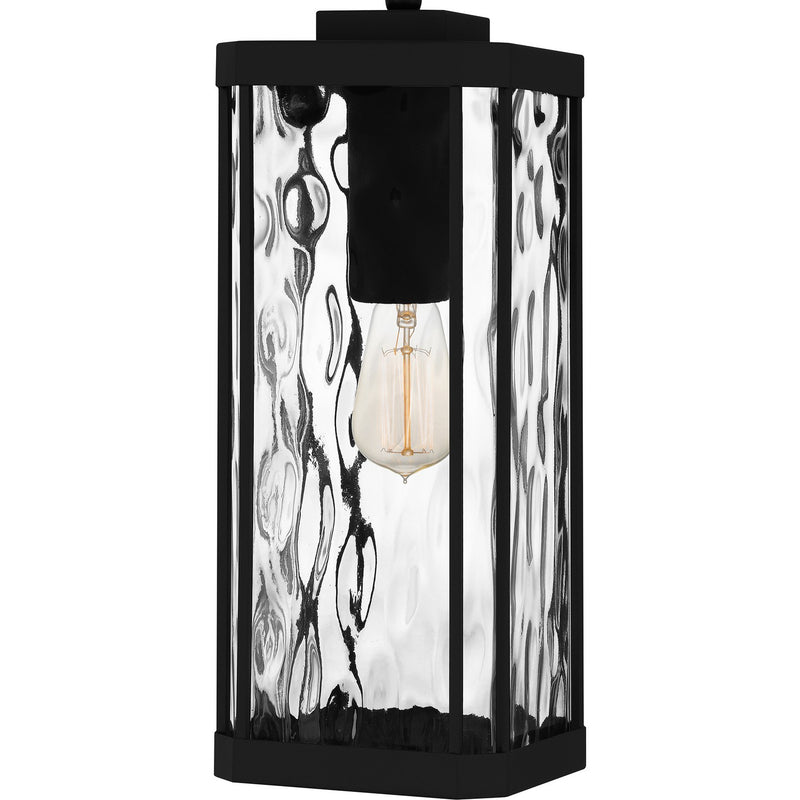 Quoizel BCR1907MBK One Light Outdoor Hanging Lantern, Matte Black