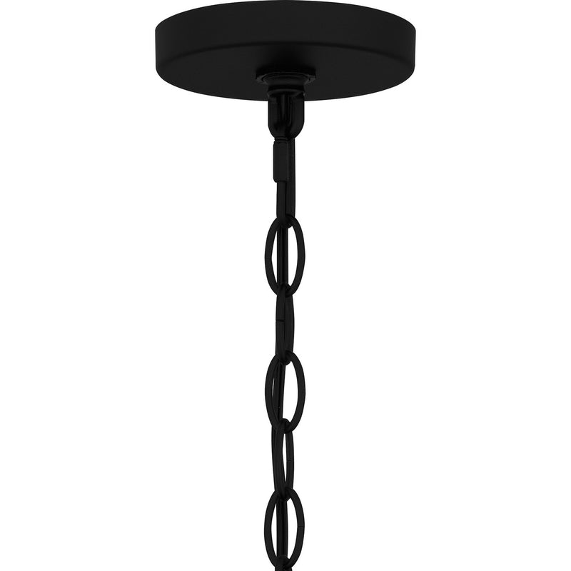 Quoizel BCR1907MBK One Light Outdoor Hanging Lantern, Matte Black