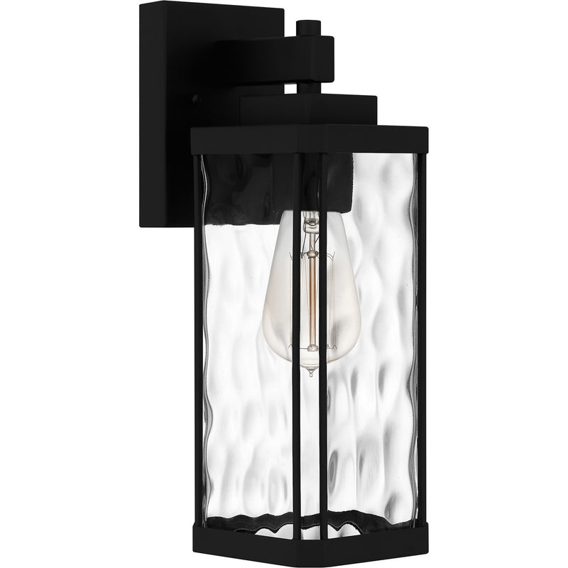 Quoizel BCR8405MBK One Light Outdoor Wall Mount, Matte Black
