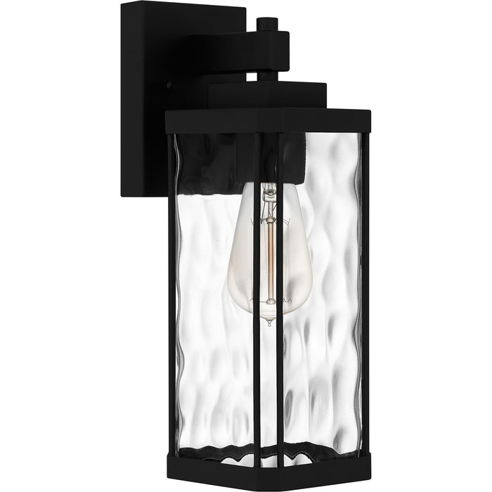 Quoizel BCR8405MBK One Light Outdoor Wall Mount, Matte Black