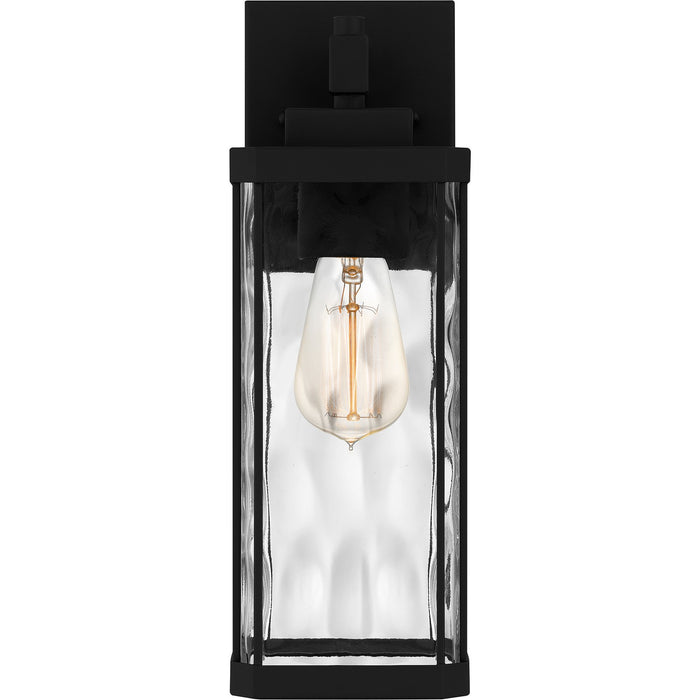 Quoizel BCR8405MBK One Light Outdoor Wall Mount, Matte Black