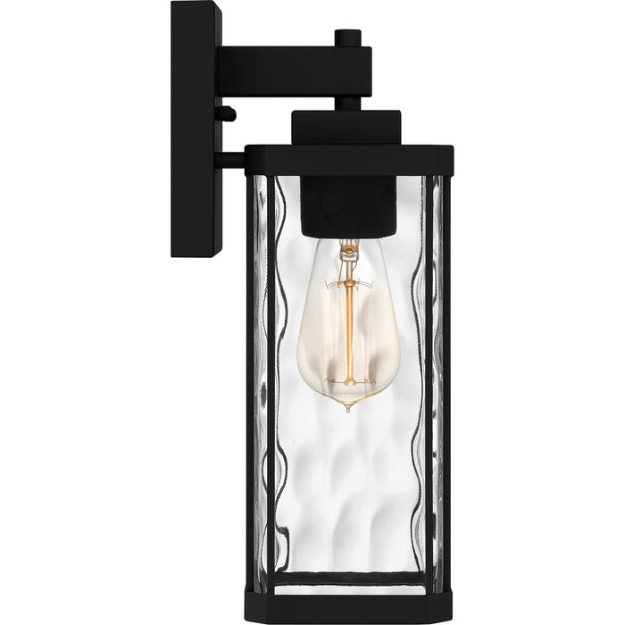 Quoizel BCR8405MBK One Light Outdoor Wall Mount, Matte Black