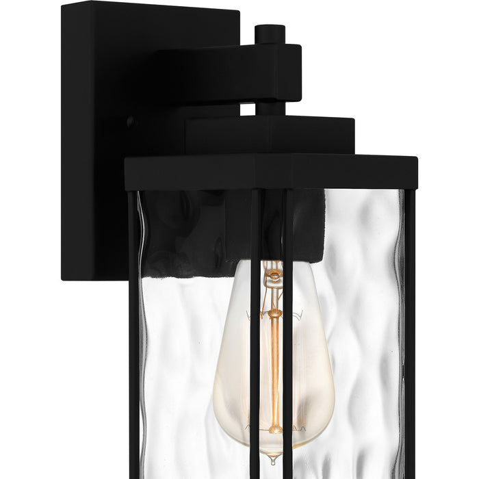 Quoizel BCR8405MBK One Light Outdoor Wall Mount, Matte Black