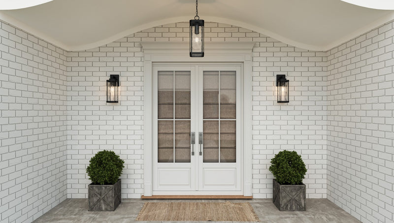 Quoizel BCR8405MBK One Light Outdoor Wall Mount, Matte Black