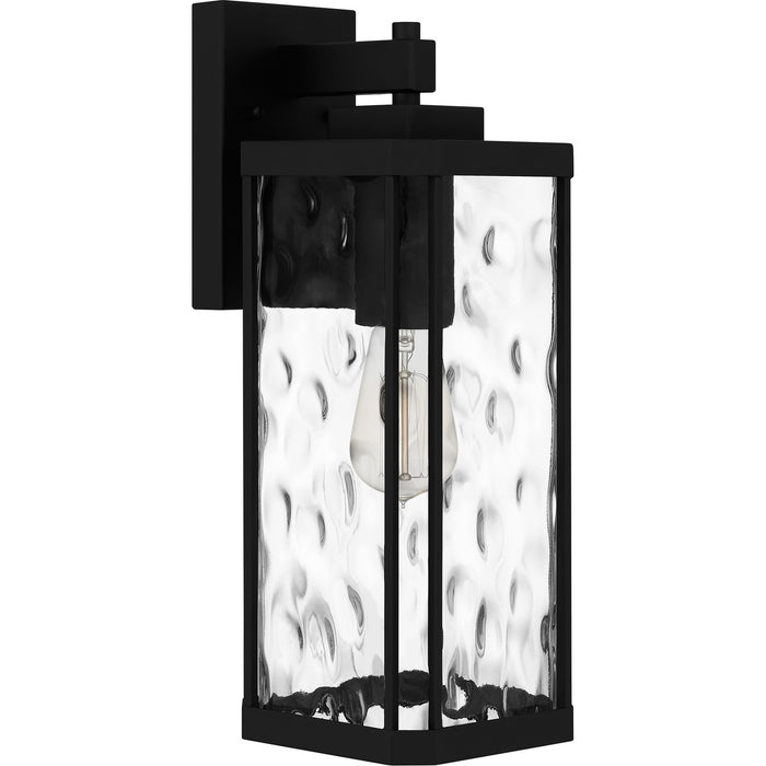 Quoizel BCR8406MBK One Light Outdoor Wall Mount, Matte Black