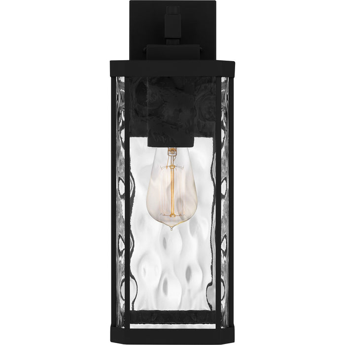 Quoizel BCR8406MBK One Light Outdoor Wall Mount, Matte Black