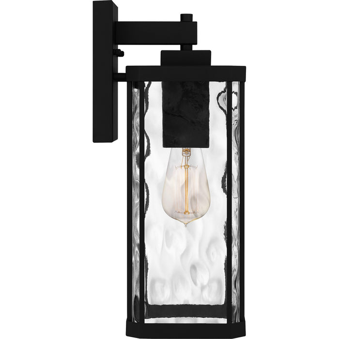 Quoizel BCR8406MBK One Light Outdoor Wall Mount, Matte Black