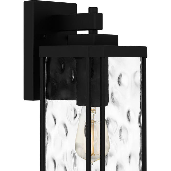 Quoizel BCR8406MBK One Light Outdoor Wall Mount, Matte Black