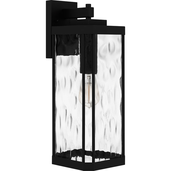 Quoizel BCR8407MBK One Light Outdoor Wall Mount, Matte Black
