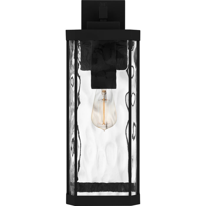 Quoizel BCR8407MBK One Light Outdoor Wall Mount, Matte Black
