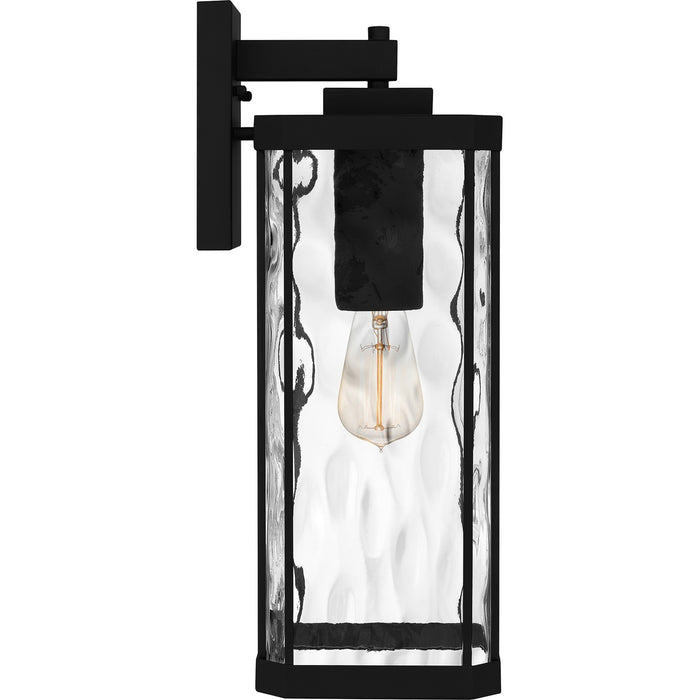 Quoizel BCR8407MBK One Light Outdoor Wall Mount, Matte Black
