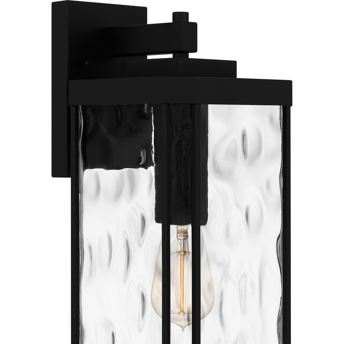 Quoizel BCR8407MBK One Light Outdoor Wall Mount, Matte Black