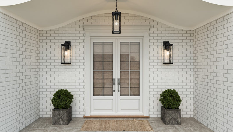 Quoizel BCR8407MBK One Light Outdoor Wall Mount, Matte Black
