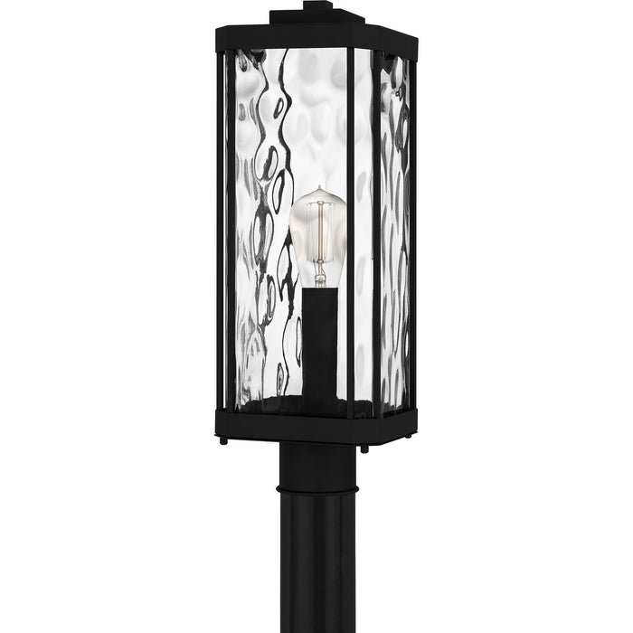 Quoizel BCR9007MBK One Light Outdoor Post Mount, Matte Black