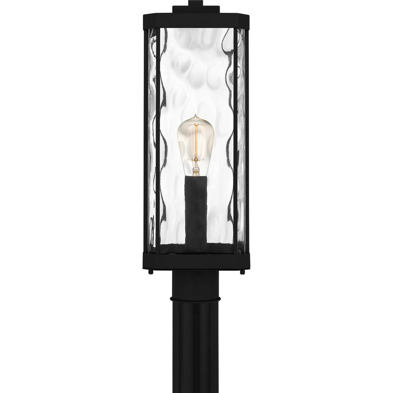 Quoizel BCR9007MBK One Light Outdoor Post Mount, Matte Black