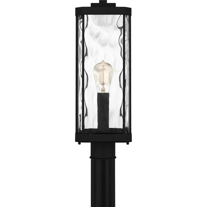 Quoizel BCR9007MBK One Light Outdoor Post Mount, Matte Black