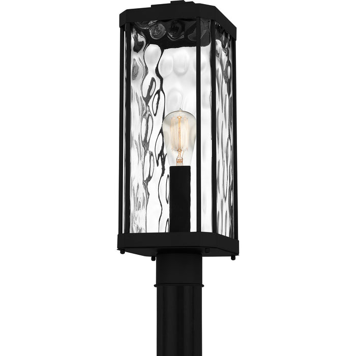 Quoizel BCR9007MBK One Light Outdoor Post Mount, Matte Black