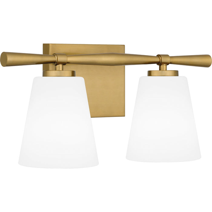 Quoizel BID8616AB Two Light Bath, Aged Brass