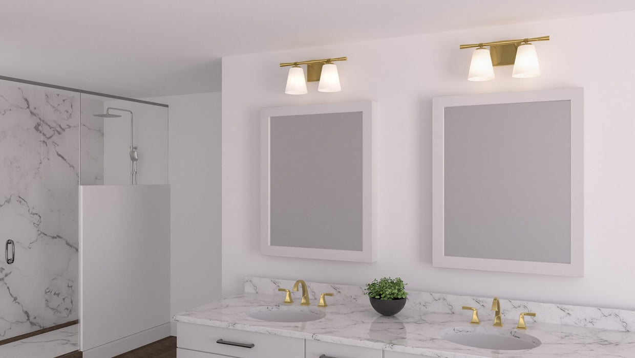 Quoizel BID8616AB Two Light Bath, Aged Brass